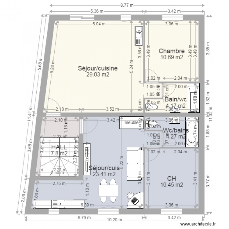 cel RDC Etage REF CENTRE tremis. Plan de 0 pièce et 0 m2