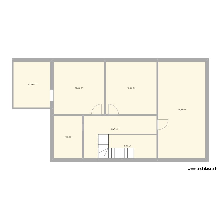 Maison Limoges Etage. Plan de 7 pièces et 99 m2