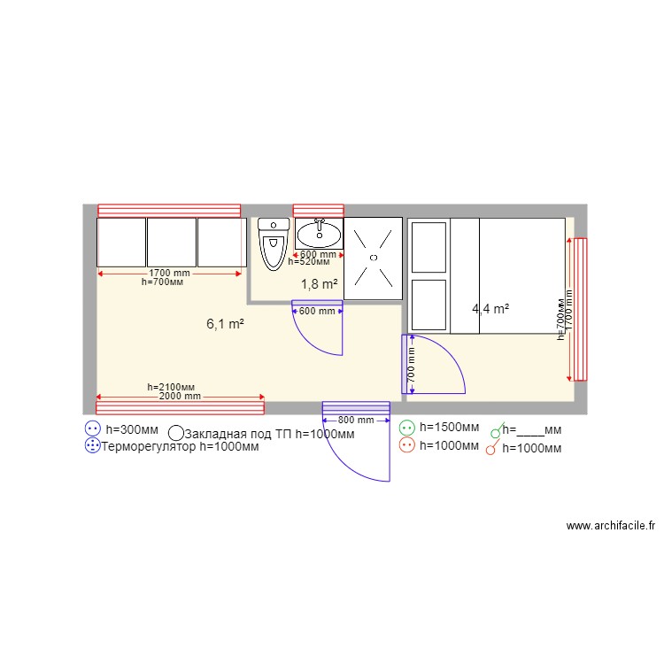 15    1. Plan de 0 pièce et 0 m2