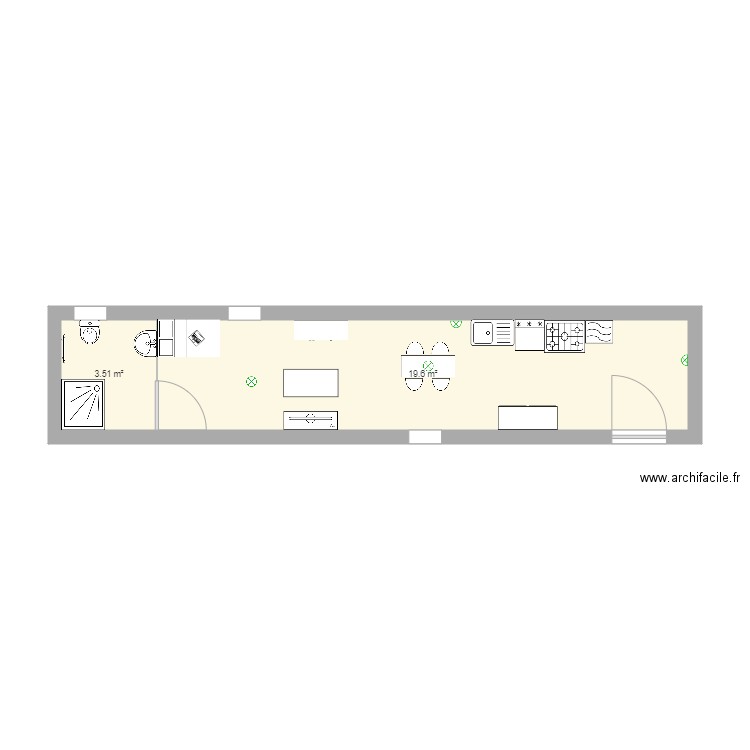 maison container. Plan de 0 pièce et 0 m2