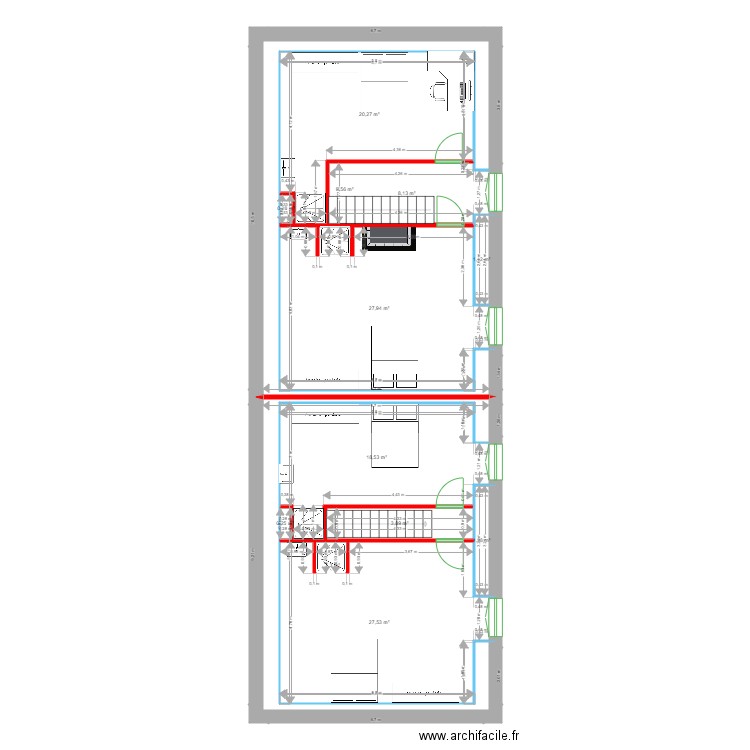 GAYET ETAGE. Plan de 0 pièce et 0 m2