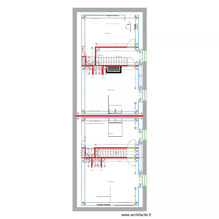 GAYET ETAGE. Plan de 