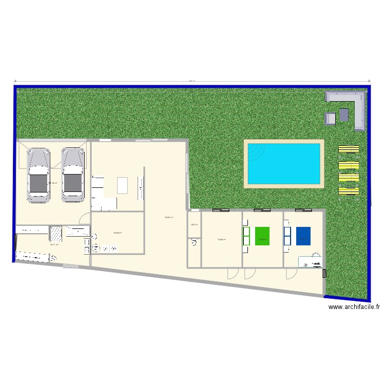 Plan terrain  Maison. Plan de 0 pièce et 0 m2