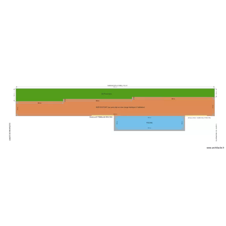 PLAN DE COUPE PISCINE. Plan de PLAN DE COUPE PISCINE. Plan de