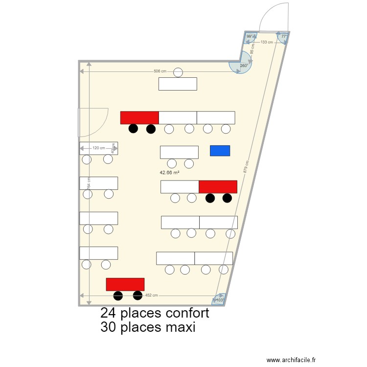 salle 34. Plan de 0 pièce et 0 m2