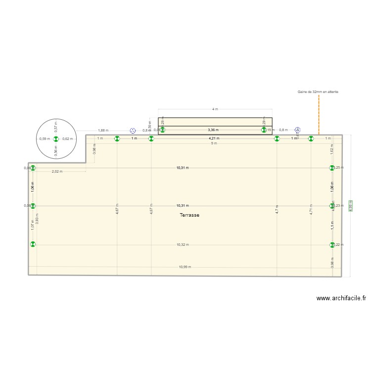 Hérieau. Plan de 0 pièce et 0 m2