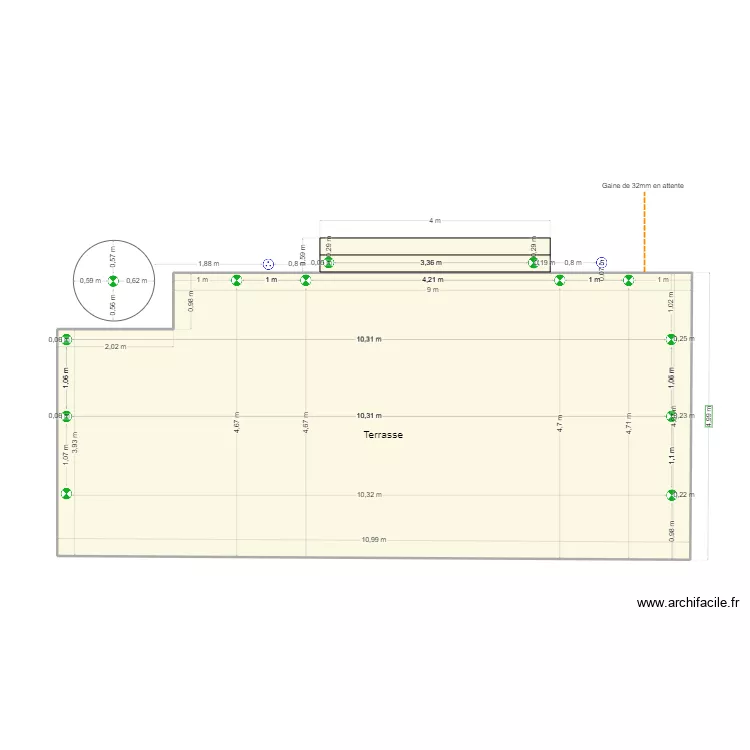 H&eacute;rieau. Plan de 