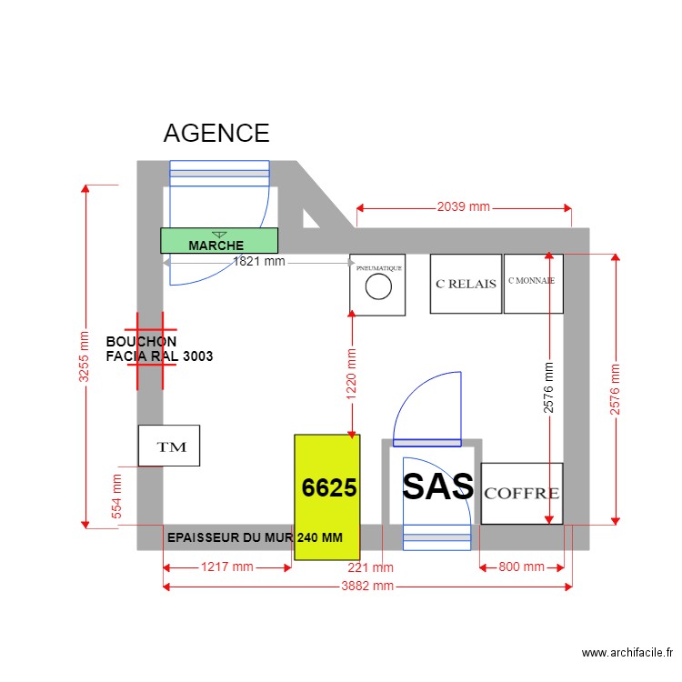 PLAN DE MASSE PROJET BOUCHON  ST AYGULF. Plan de 0 pièce et 0 m2