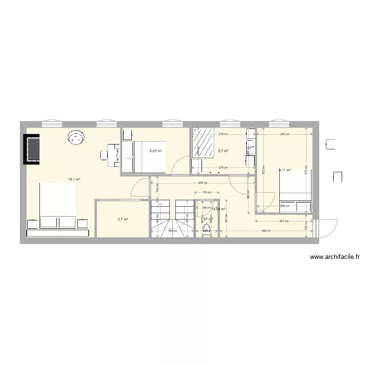 EtageMaisonOption2. Plan de 