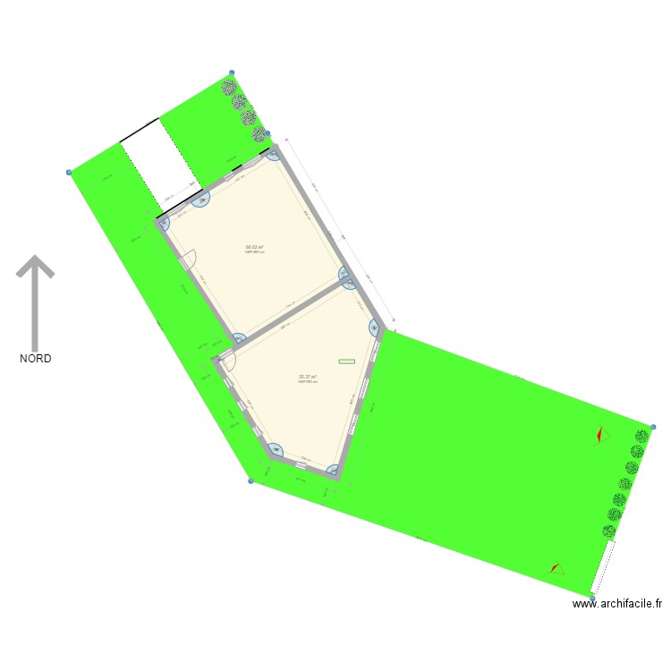 MAISON 1 PROJET. Plan de 0 pièce et 0 m2