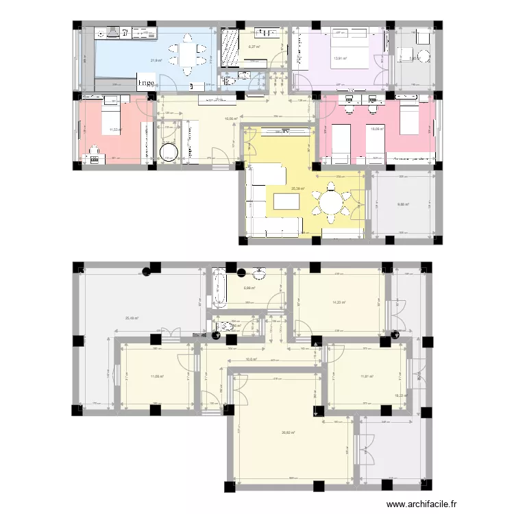 F3 modifier en F4. Plan de F3 modifier en F4. Plan de