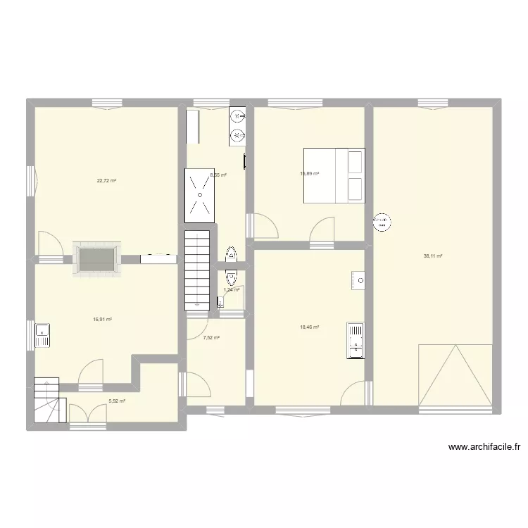 RDC le clerjus. Plan de RDC le clerjus. Plan de