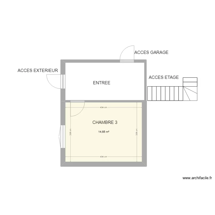 BOILLOT PAC RDC. Plan de 