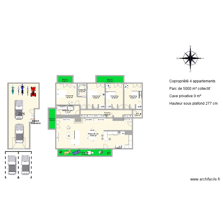 BOUR. Plan de 0 pièce et 0 m2