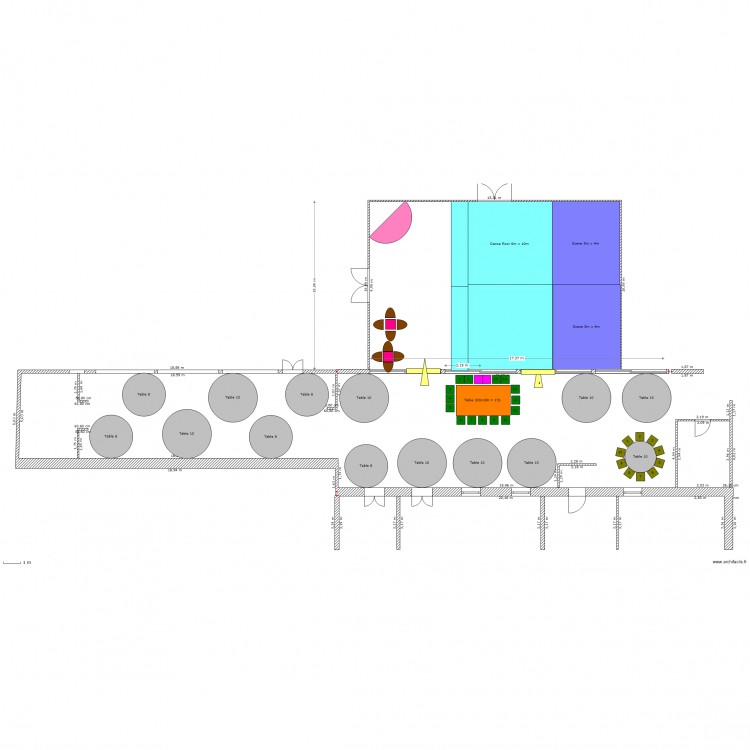 Salle 147. Plan de 0 pièce et 0 m2