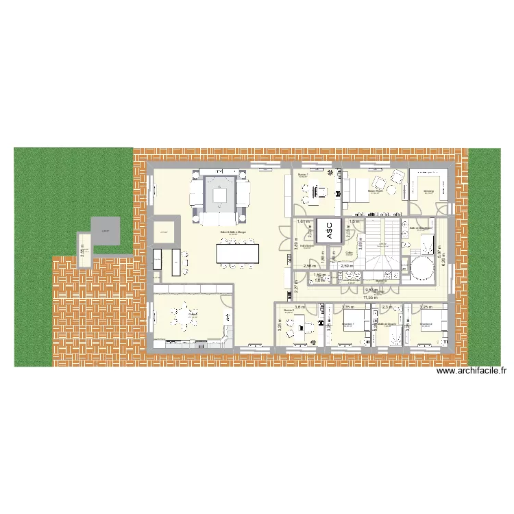 Loft02. Plan de 24 pièces et 283 m² Loft02. Plan de 24 pièces et 283 m²
