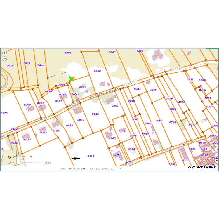 plan de situation projet. Plan de 0 pièce et 0 m2