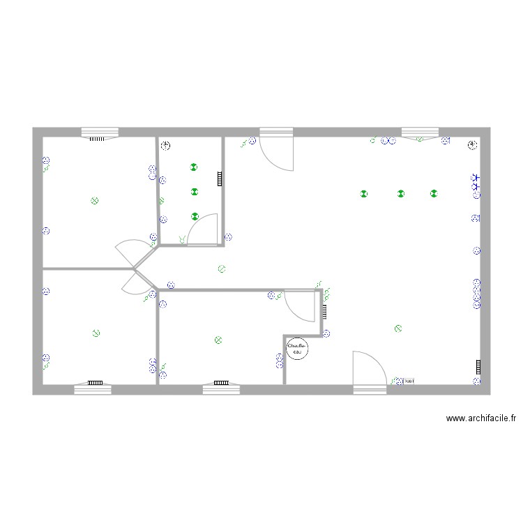 M FAUVE. Plan de 4 pièces et 75 m2