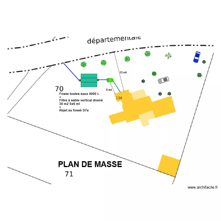 Darqu&eacute;. Plan de 