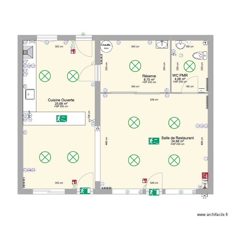 REFFO. Plan de 4 pièces et 64 m2