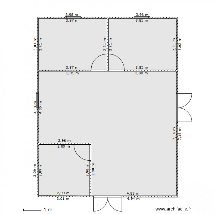 maison d'habitation. Plan de 0 pièce et 0 m2