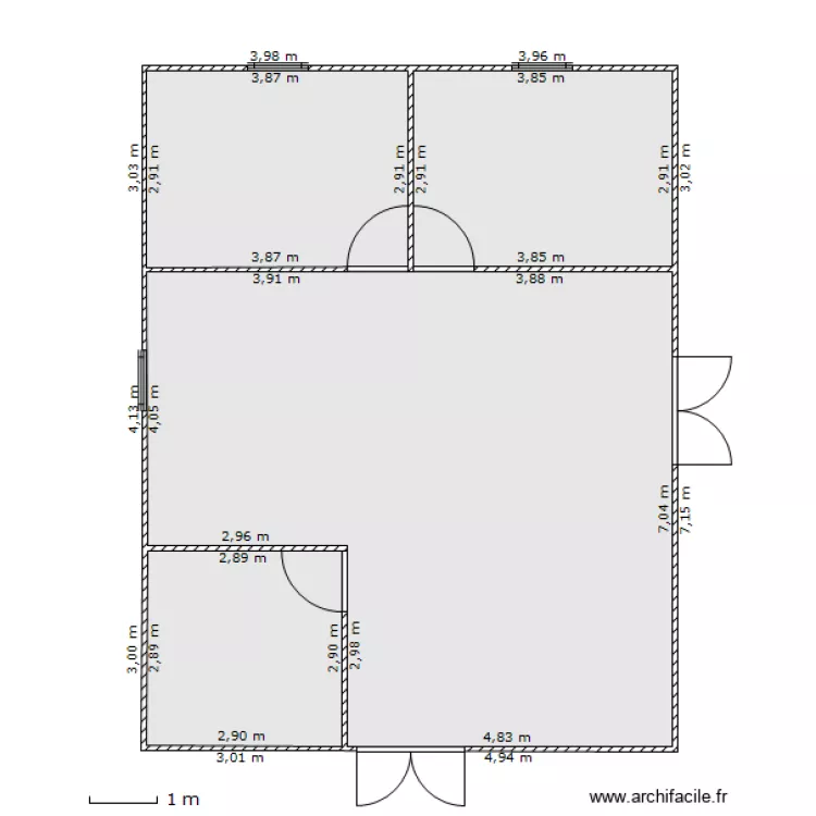 maison d'habitation. Plan de 