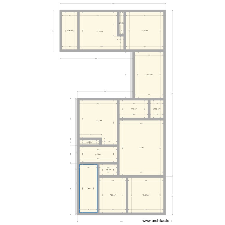 LAVANDA PROJECT. Plan de 38 pièces et 376 m2