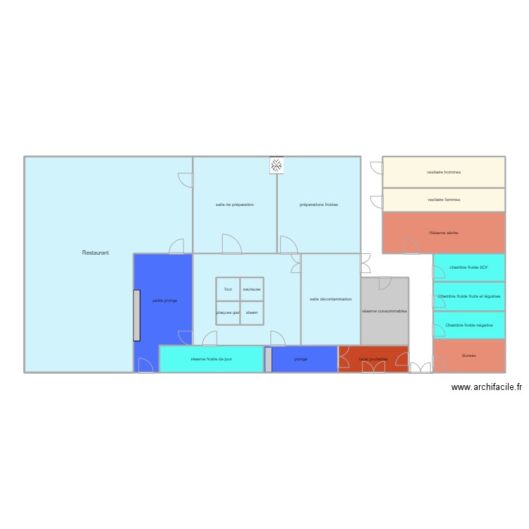 cuisine Vic. Plan de 21 pièces et 172 m2