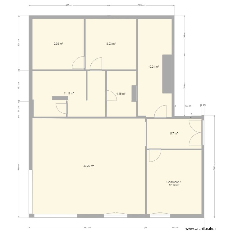 APPT PAN V6. Plan de 0 pièce et 0 m2