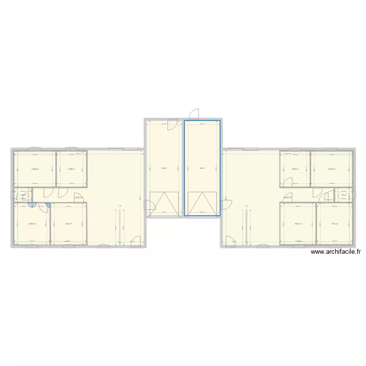 MAISON JUMELEE SENARGENT fenêtre et portes. Plan de MAISON JUMELEE SENARGENT fenêtre et portes. Plan de