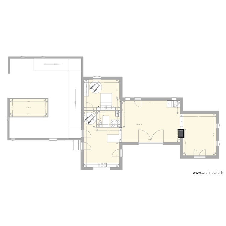 REZ DE CHAUSSEE final 2. Plan de 0 pièce et 0 m2