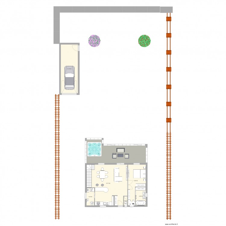 Maison 1. Plan de 0 pièce et 0 m2