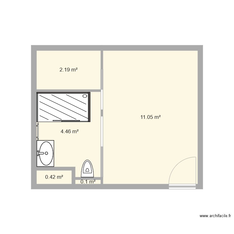 Chambre 2. Plan de 0 pièce et 0 m2