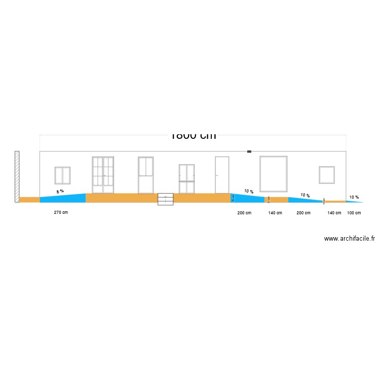 Projet rampe. Plan de 0 pièce et 0 m2