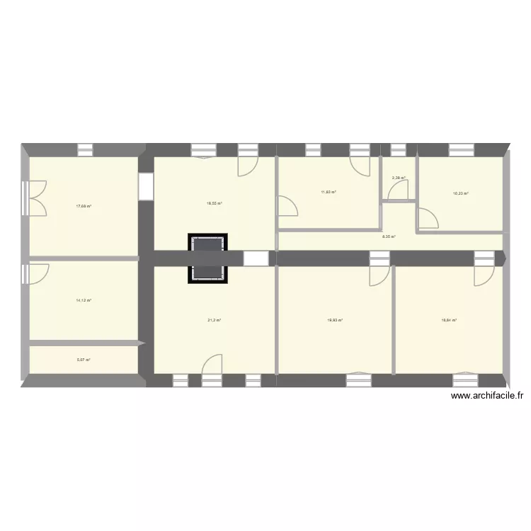 maison. Plan de 11  et 148 m²