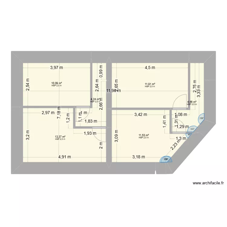 plan 2 eme etage. Plan de 