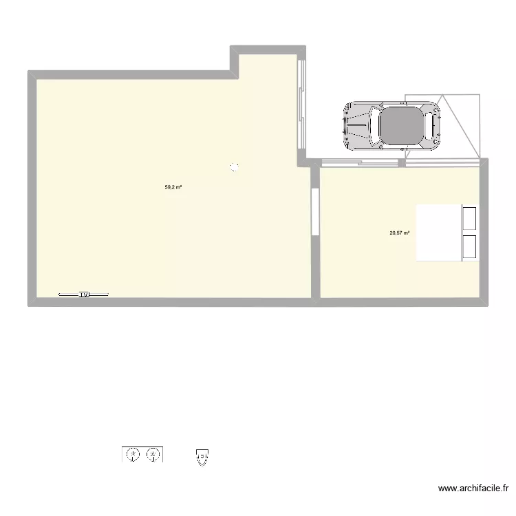 Garage loft. Plan de Garage loft. Plan de