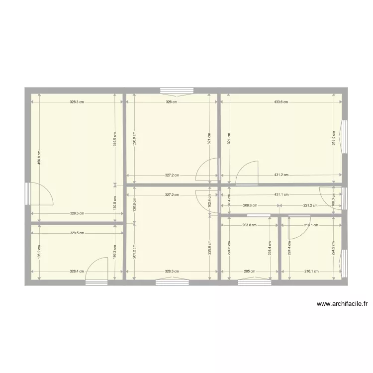 chalet clefcy. Plan de 