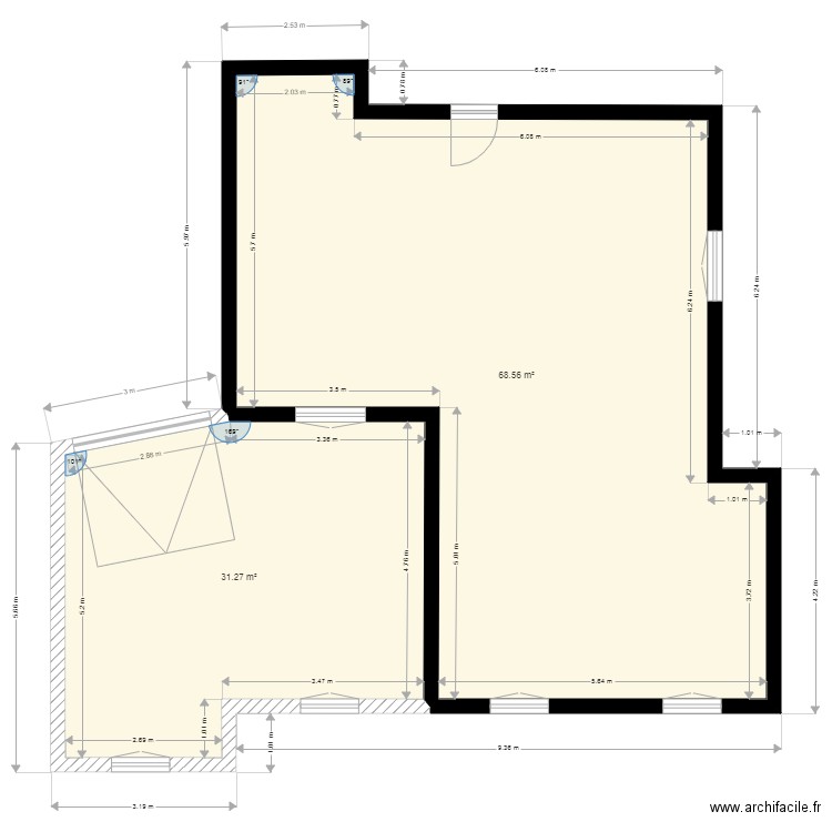 projet D v3 garage gnia. Plan de 0 pièce et 0 m2