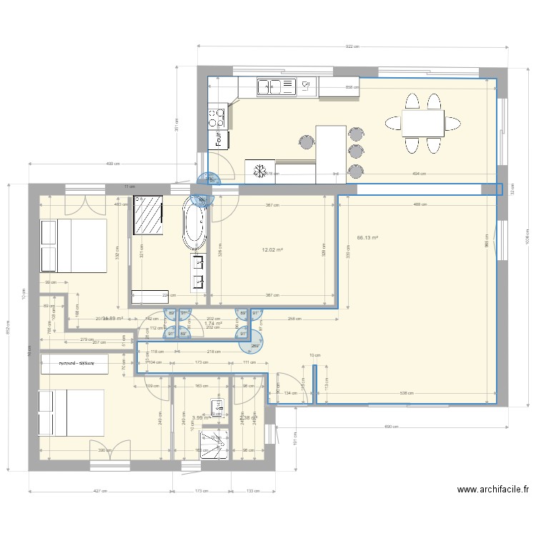 chenes dernier. Plan de 0 pièce et 0 m2