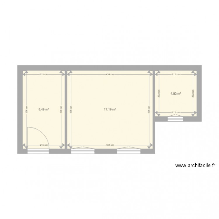 Hernad 8 13M 30m2 450cm. Plan de 0 pièce et 0 m2