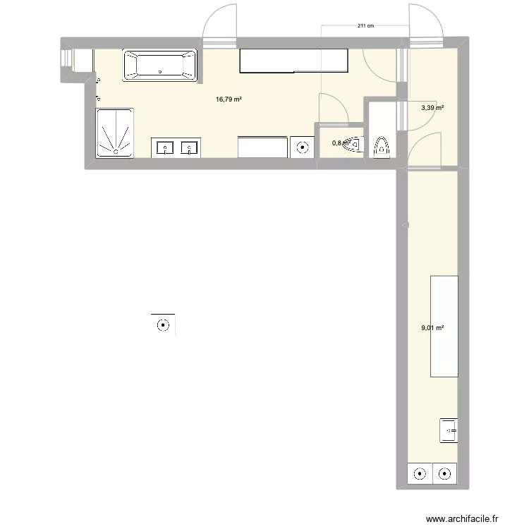 SALLE DE BAIN 1. Plan de SALLE DE BAIN 1. Plan de