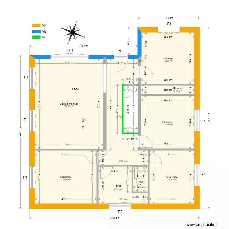 Maison PAUL. Plan de Maison PAUL. Plan de