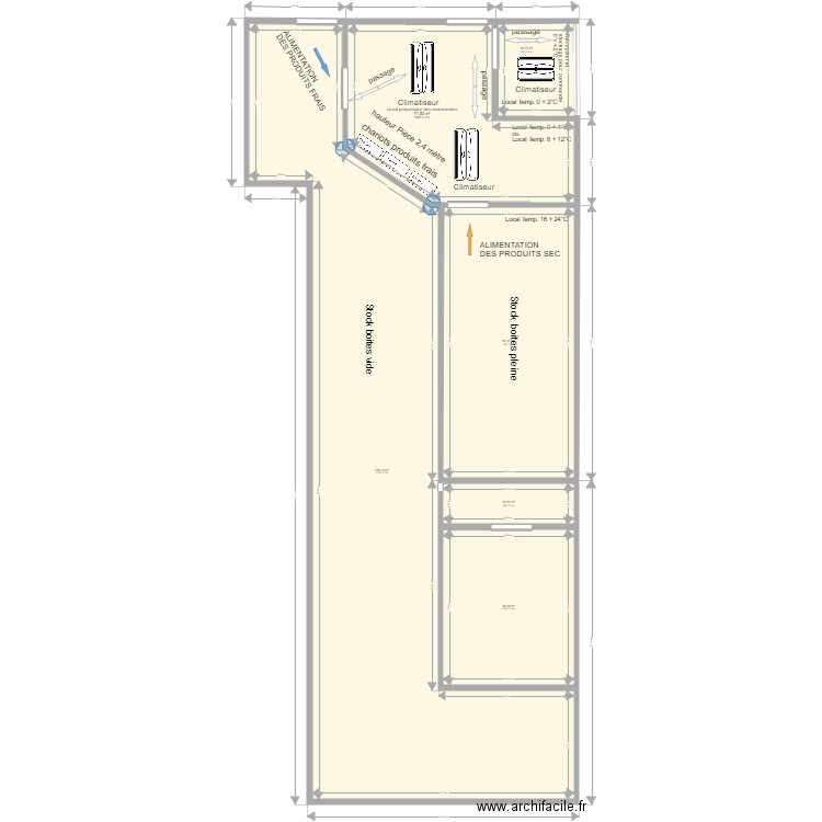 pièce préparation commande. Plan de 0 pièce et 0 m2