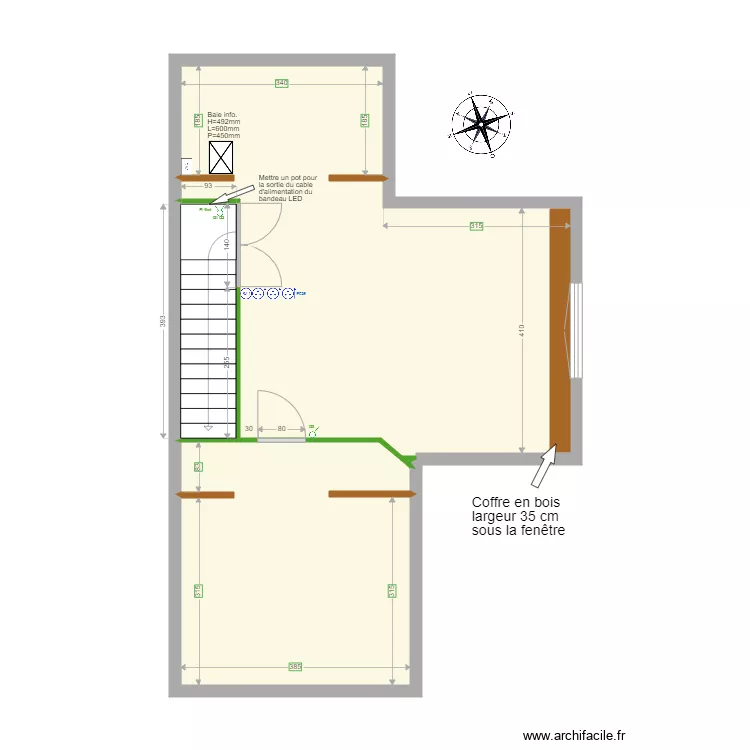 Bureaux V03. Plan de 