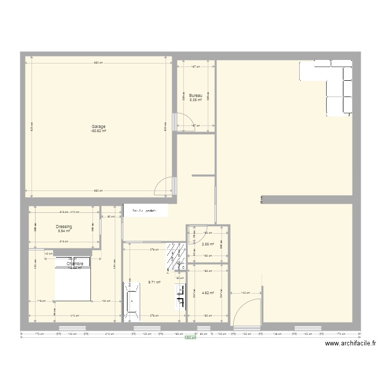 début projet 13. Plan de 0 pièce et 0 m2