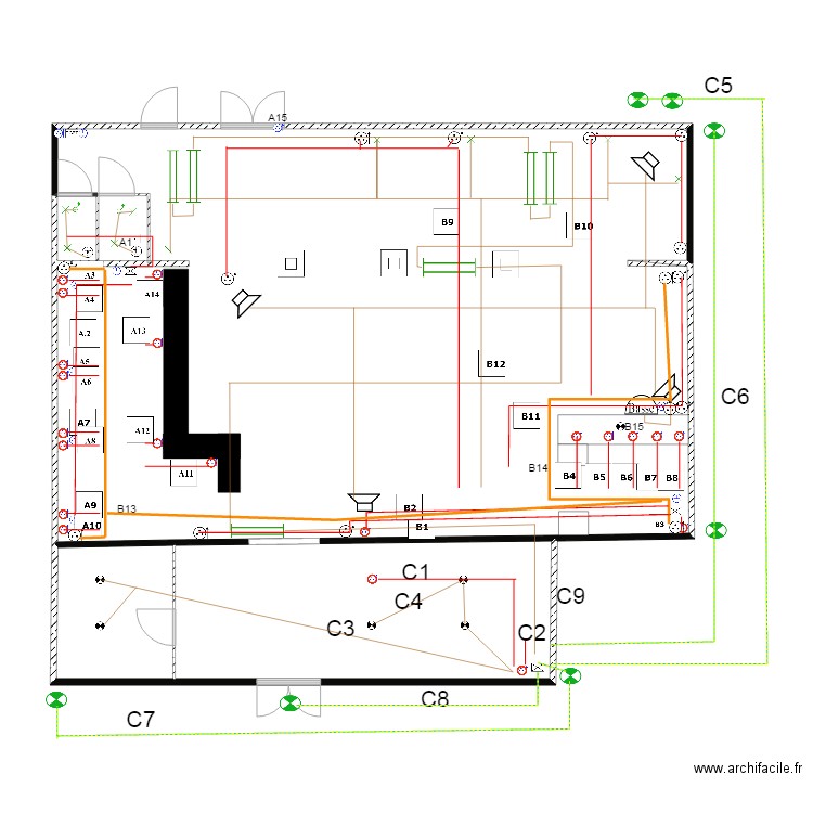 Abrevoir. Plan de 0 pièce et 0 m2