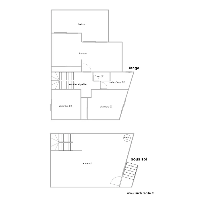 pelletier sous sol. Plan de 