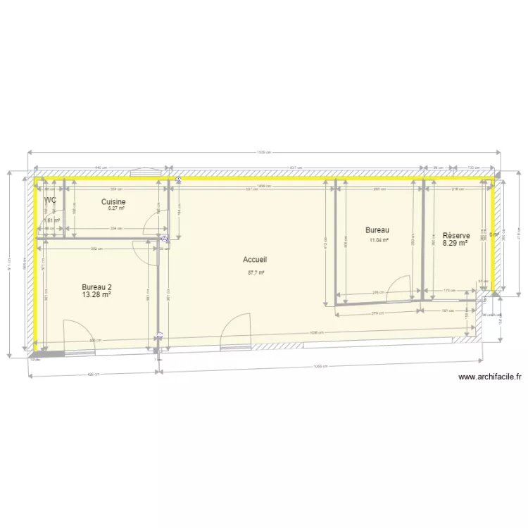 Magasin Saint Parres aux tertres. Plan de 