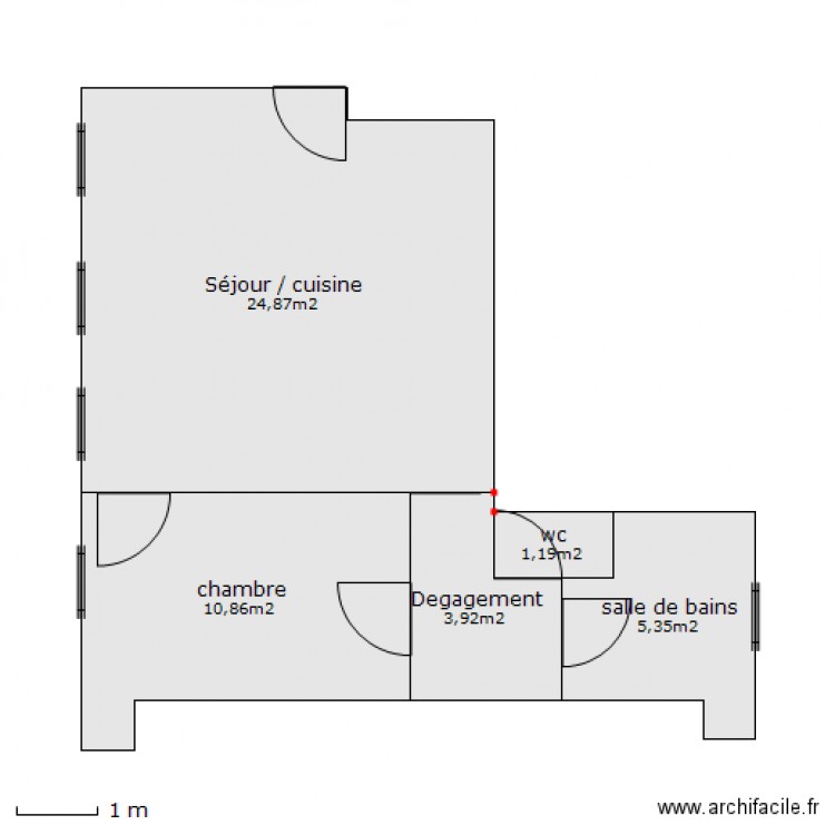 faubourg saint martin . Plan de 0 pièce et 0 m2